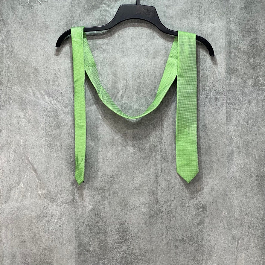 UNBRANDED Men's Green Solid Tie OS