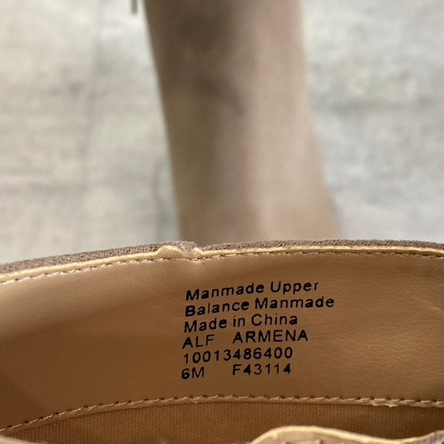 ALFANI Step N’ Flex Women’s Cognac Armena Pointed-Toe Side-Zip Booties SZ 6