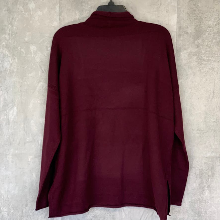 FRENCH CONNECTION Wine Turtleneck Long Sleeve Pullover Sweater SZ M