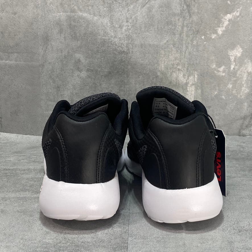 LEVI'S Black Men's Delta Knit Breathable Chunky Sole Lightweight Sneakers SZ 9.5