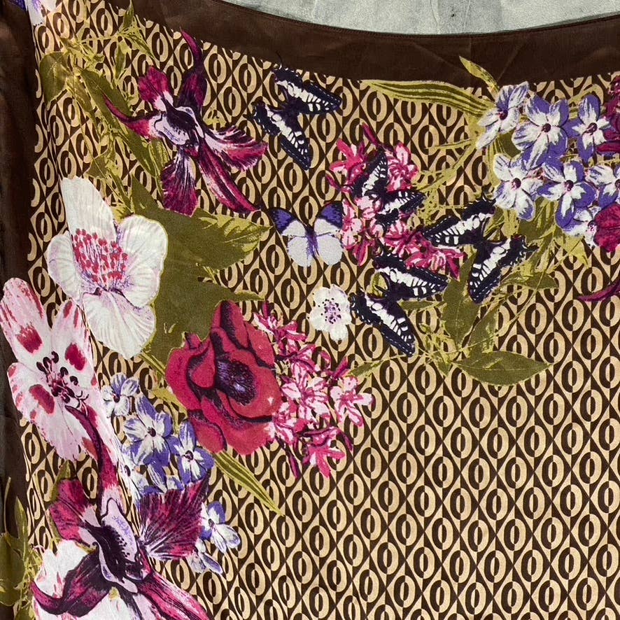 GIANI BERNINI Women's Berry Floral Loop Square Scarf SZ OS