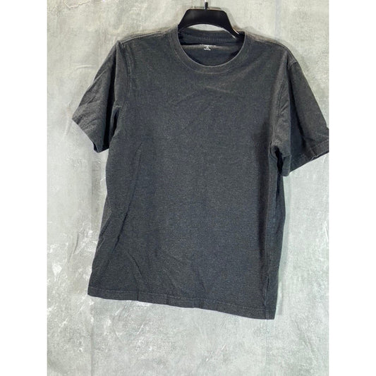 LANDS' END Men's Charcoal Super-T Crewneck Short Sleeve T-Shirt SZ S