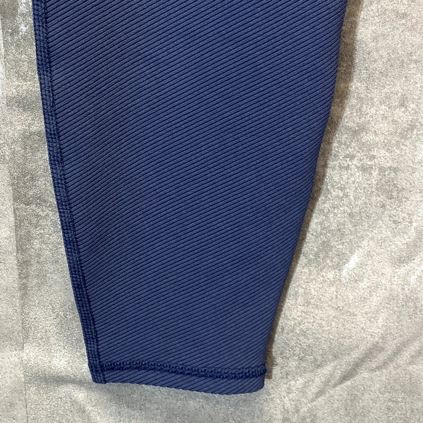 HARMONY & BALANCE Women's Blue Ribbed High-Waist Tummy Control Pull-On Active Leggings SZ M