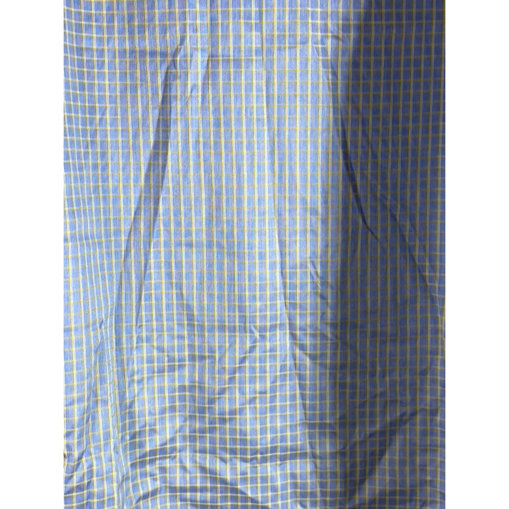 EGARA Men's Light Blue Slim-Fit Non-Iron Button-Up Long Sleeve Shirt SZ XL