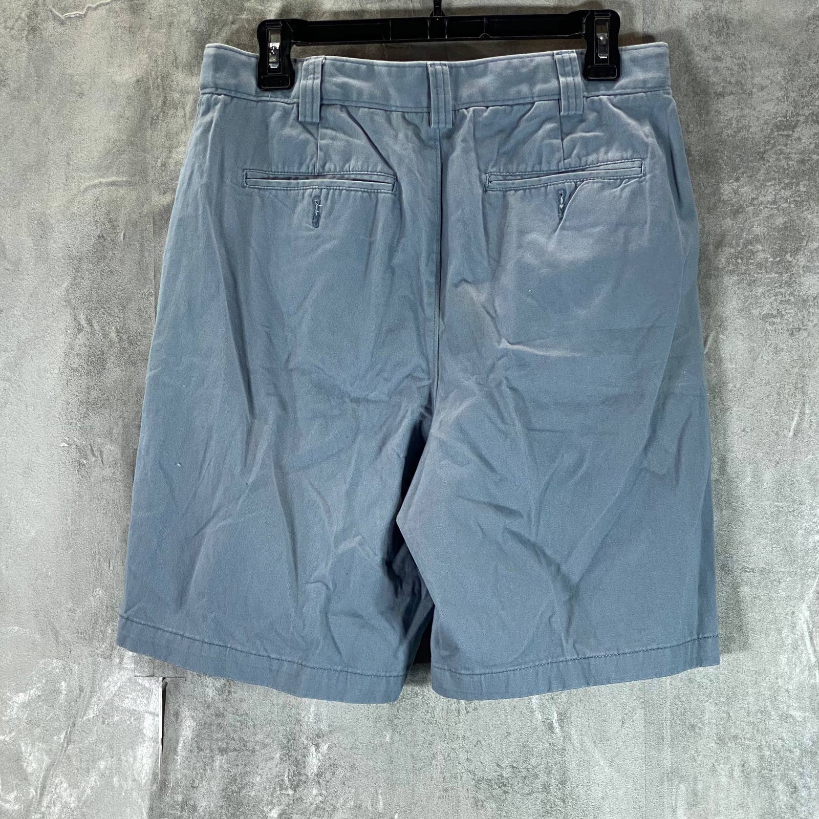GEOFFREY BEENE Men's Blue Pleated Chino Shorts SZ 32