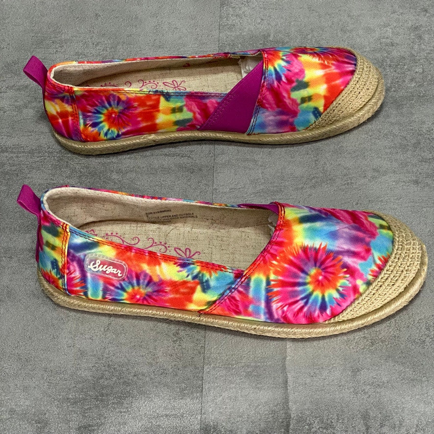 SUGAR Tie-Dye Evermore Slip-On Espardille Flats SZ 9