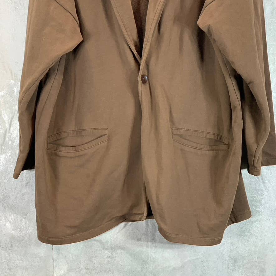 ASOS Men's Brown One-Button Oversized Blazer SZ L