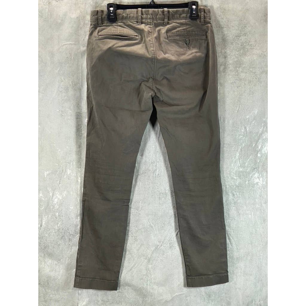 J.CREW Men's Onyx Grey 250 Stretch Skinny-Fit Chino Pants SZ 31X30