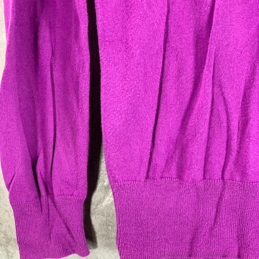 J.CREW Women's Purple Crewneck Lightweight Long Sleeve Pullover Sweater SZ S