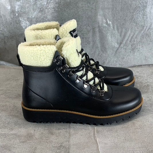 JAMBU Women's Black Rainey Faux-Fur Waterproof Memory Foam Hiker Boots SZ 6.5