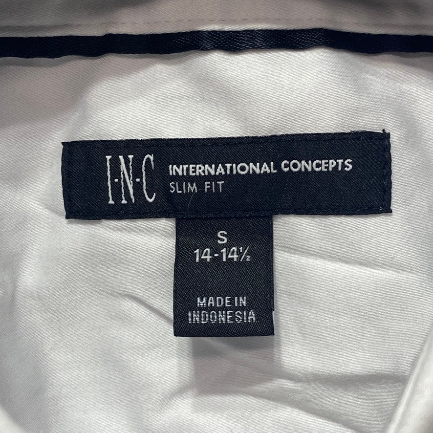 INC INTERNATIONAL CONCEPTS White Long Sleeve Tux Shirt SZ S