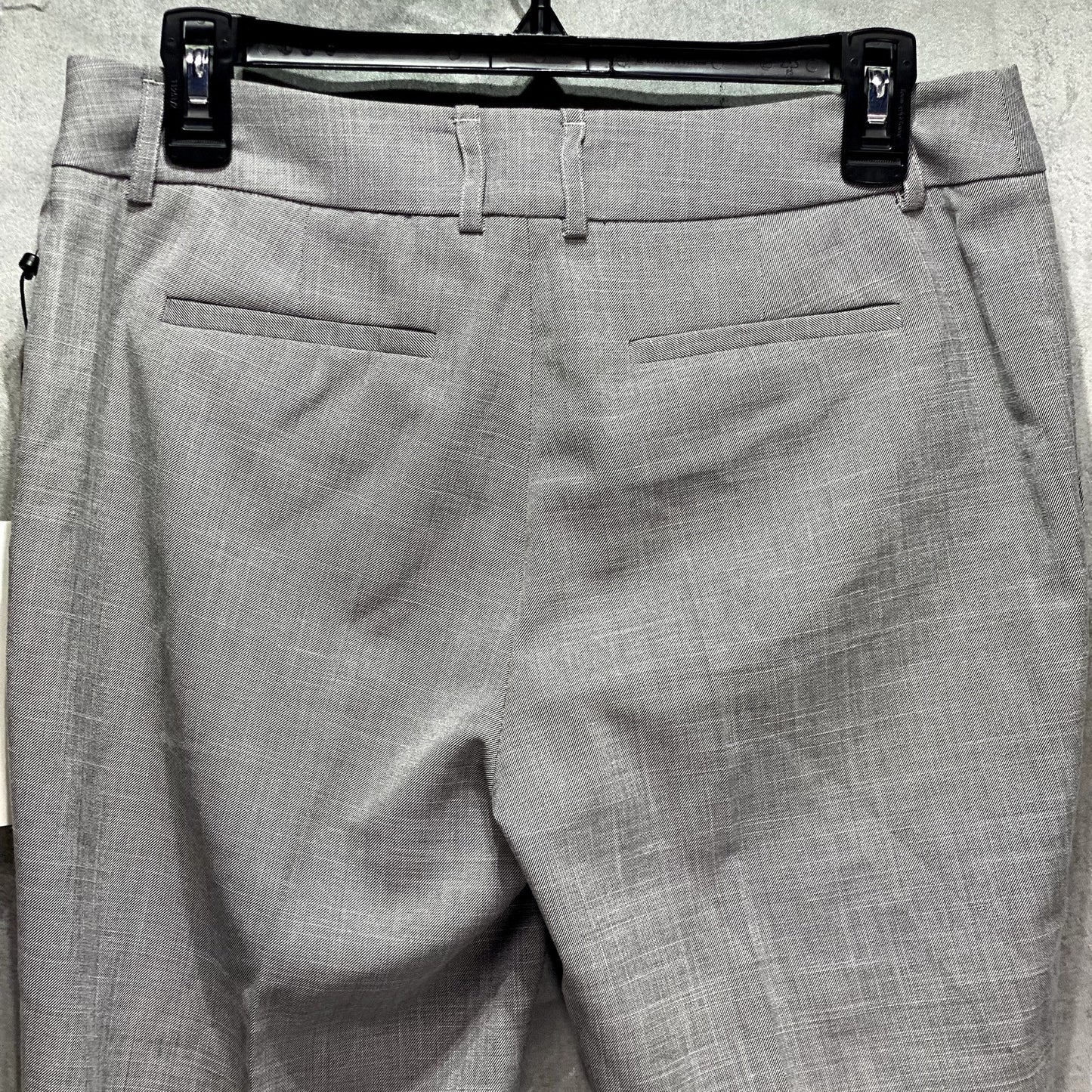 CALVIN KLEIN Grey Textured Skinny Ankle Dress Pants SZ 4