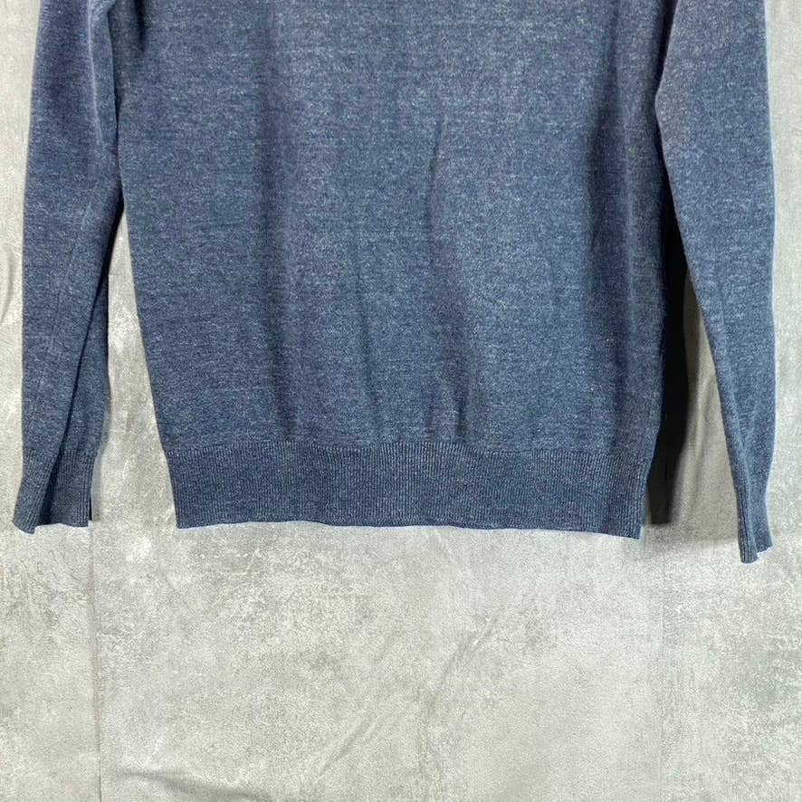 SUPERDRY ORANGE LABEL KNIT CO. Men's Chambray Cotton Crewneck Sweater SZ S