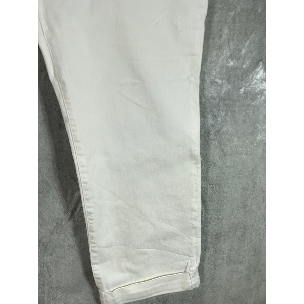 NYDJ Women's White Lift Tuck Boyfriend Jeans SZ 16