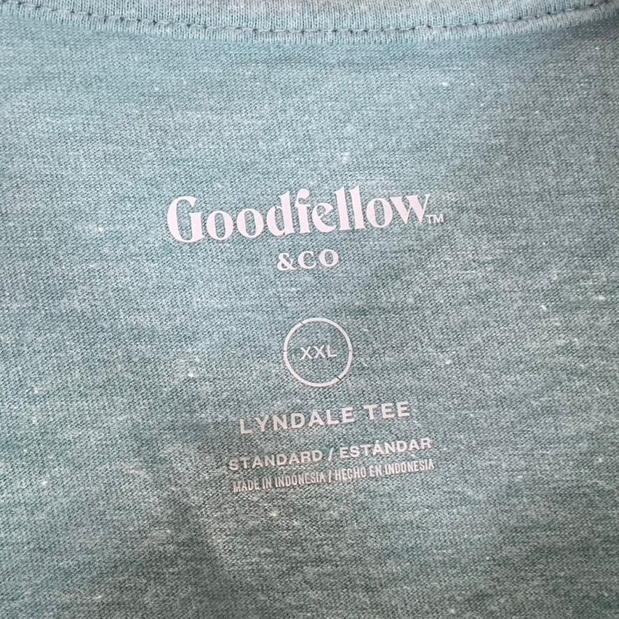 GOODFELLOW & CO Men's Mint Crewneck Short-Sleeve Lyndale T-Shirt SZ 2XL