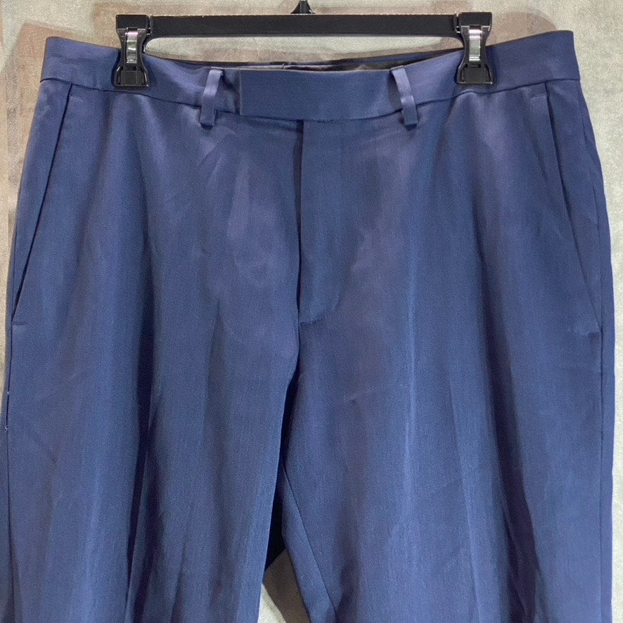 REACTION KENNETH COLE Men's Dusk Blue Slim-Fit Performance Dress Pant SZ 34X32