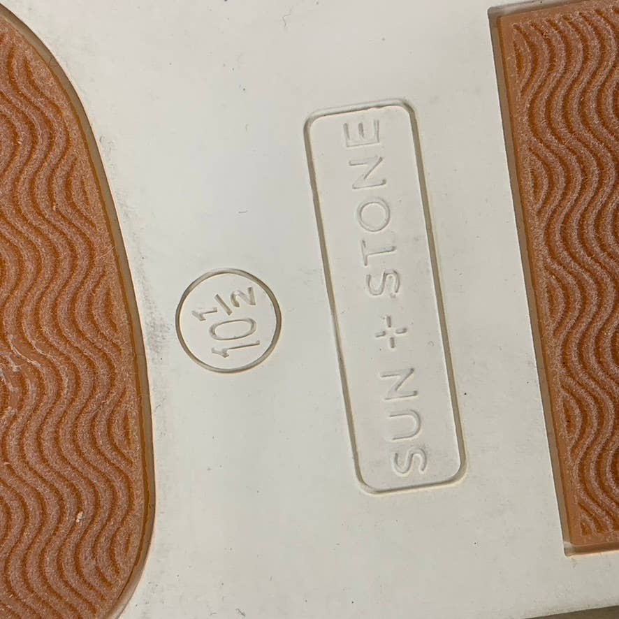 SUN+STONE Men's White Kiva Lace-Up Core Sneakers SZ 10.5