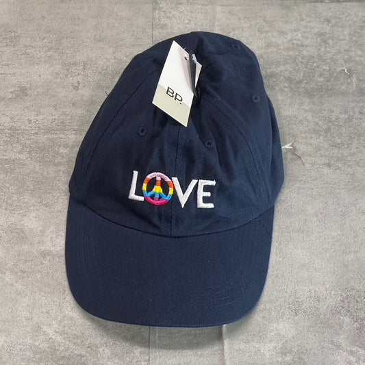 BP. Women's Navy Peace Love Dad Embroidered Adjustable Baseball Cap SZ OS