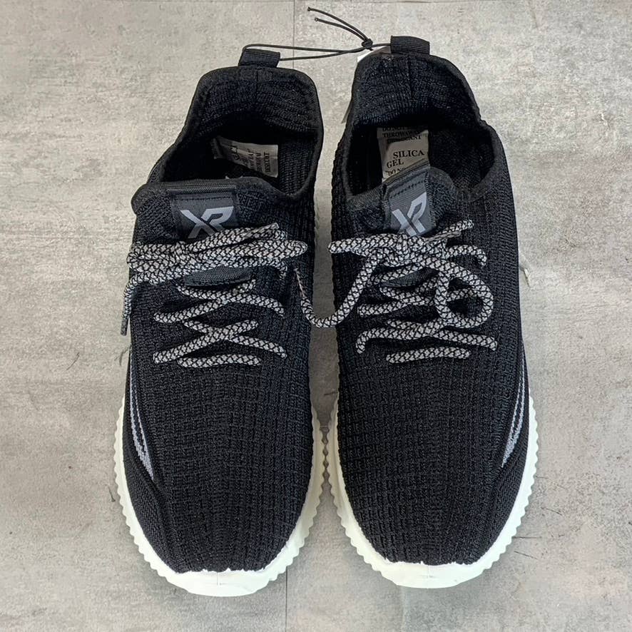 XRAY FOOTWEAR Men's Black/Gray Knit Breathable Niko Lace-Up Sneakers SZ 9