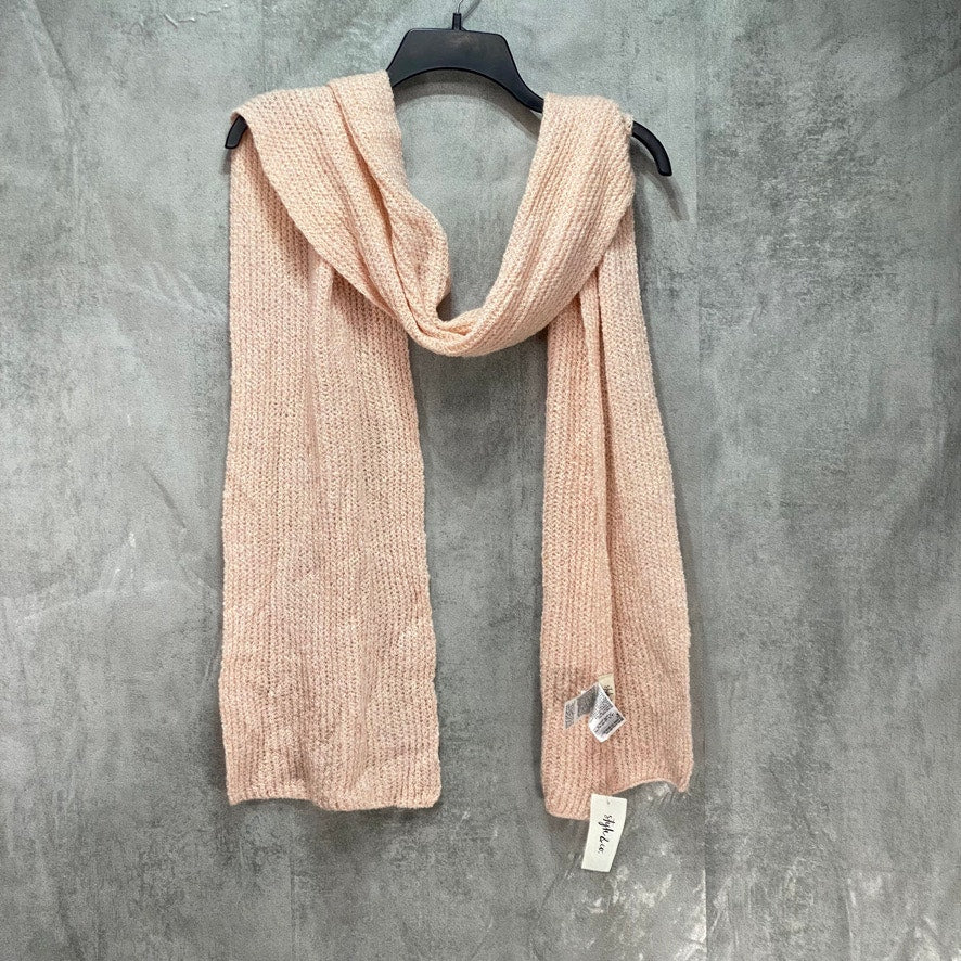 STYLE & CO. Blush Solid Rib Scarf OS