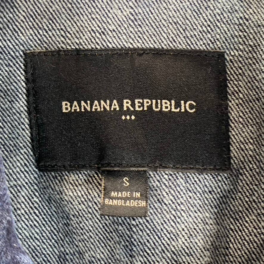 BANANA REPUBLIC Men's Rinse Standard Fit Button-Up Denim Jacket SZ S