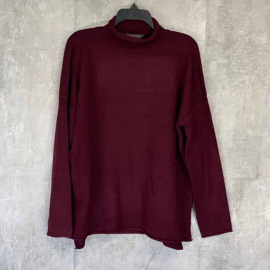 FRENCH CONNECTION Wine Turtleneck Long Sleeve Pullover Sweater SZ M