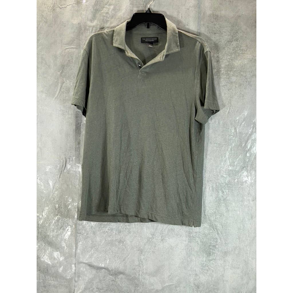 THE MEN'S STORE At Bloomingdales Men's Grey Short Sleeve Polo Shirt SZ M