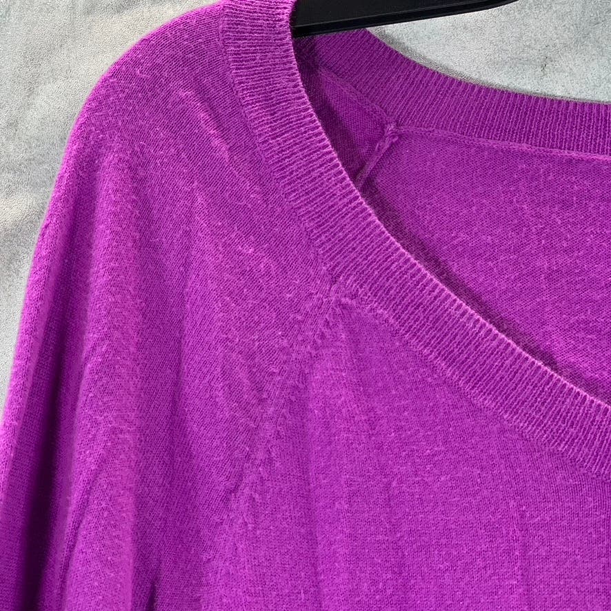 J.CREW Women's Purple Crewneck Lightweight Long Sleeve Pullover Sweater SZ S