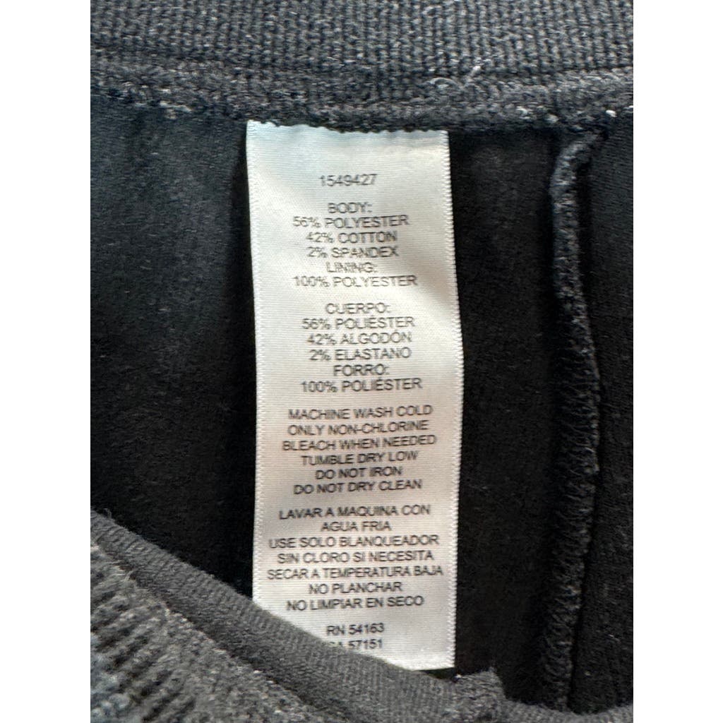 MARC NEW YORK By Andrew Marc Women's Black Solid Ribbed Midweight Joggers SZ 2XL