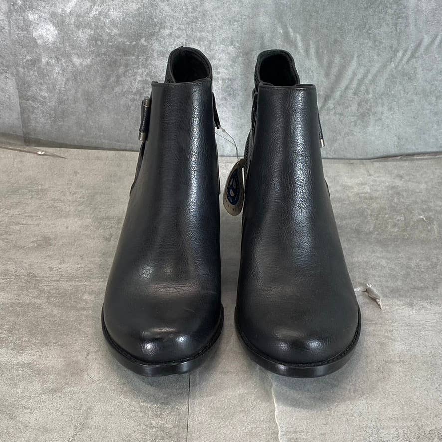 BARETRAPS Women's Black Reggie Slip-Resistant Round-Toe Block-Heel Boots SZ 6.5