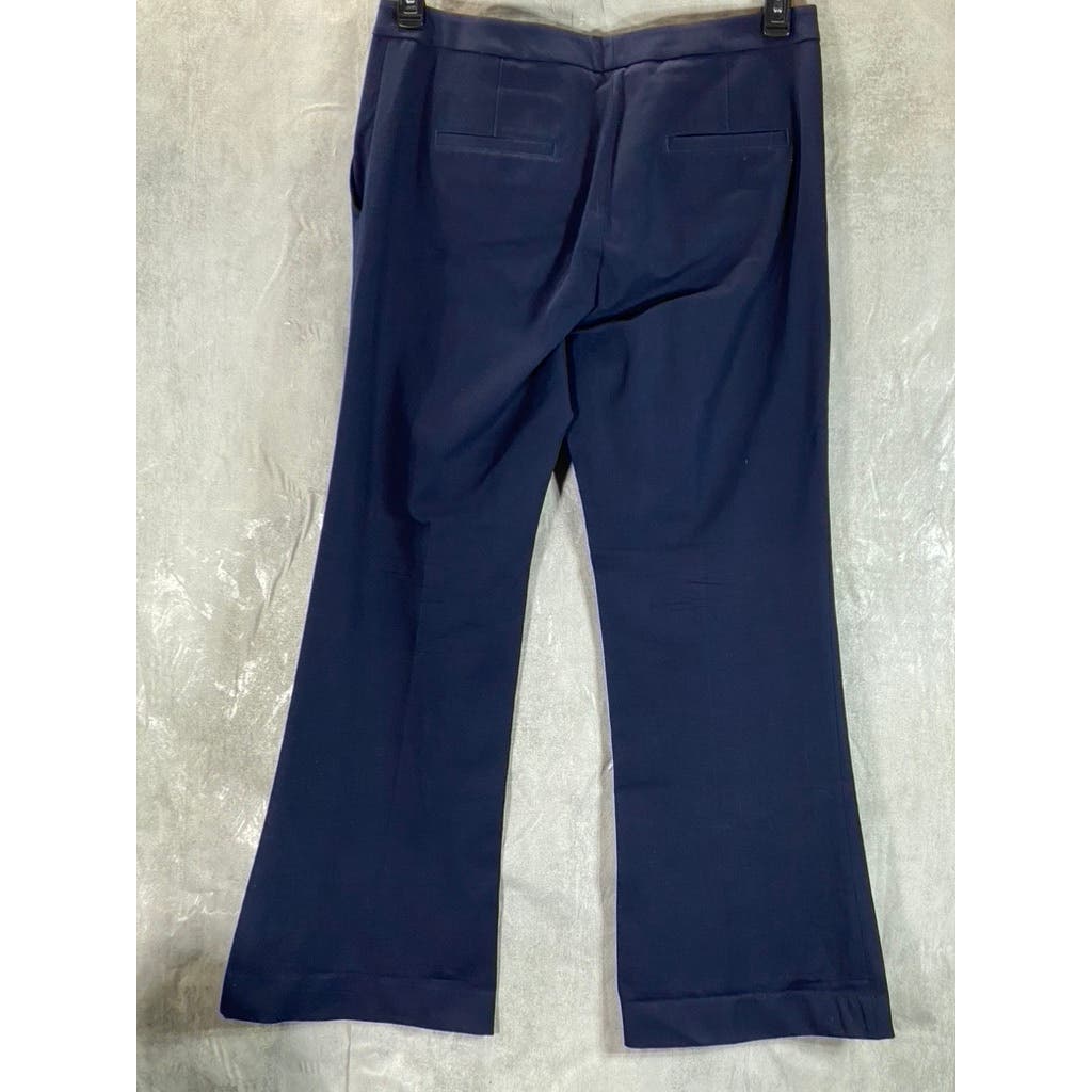 BANANA REPUBLIC Women's Navy Wide-Leg Bi-Stretch Dress Pants SZ 14S