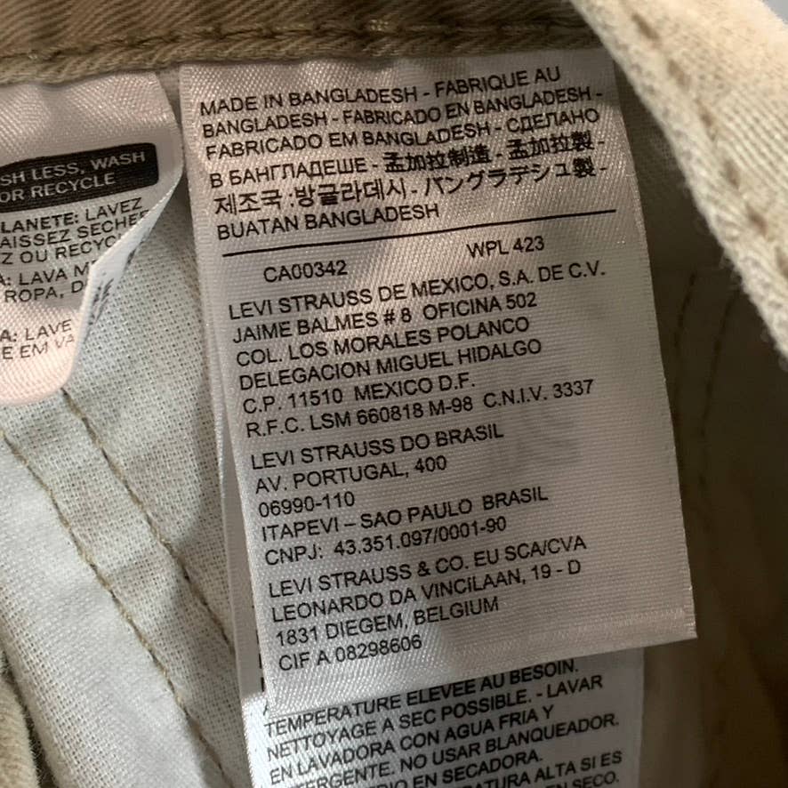 LEVI'S Men's 514 Soft Washed Twill Straight-Leg Jeans SZ 34X34