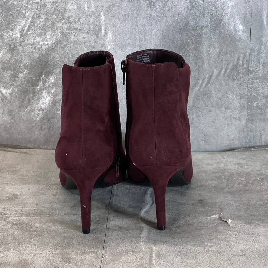 ALFANI Step N' Flex Women's Dark Berry Jacklynne Pointed-Toe Dress Booties SZ 9