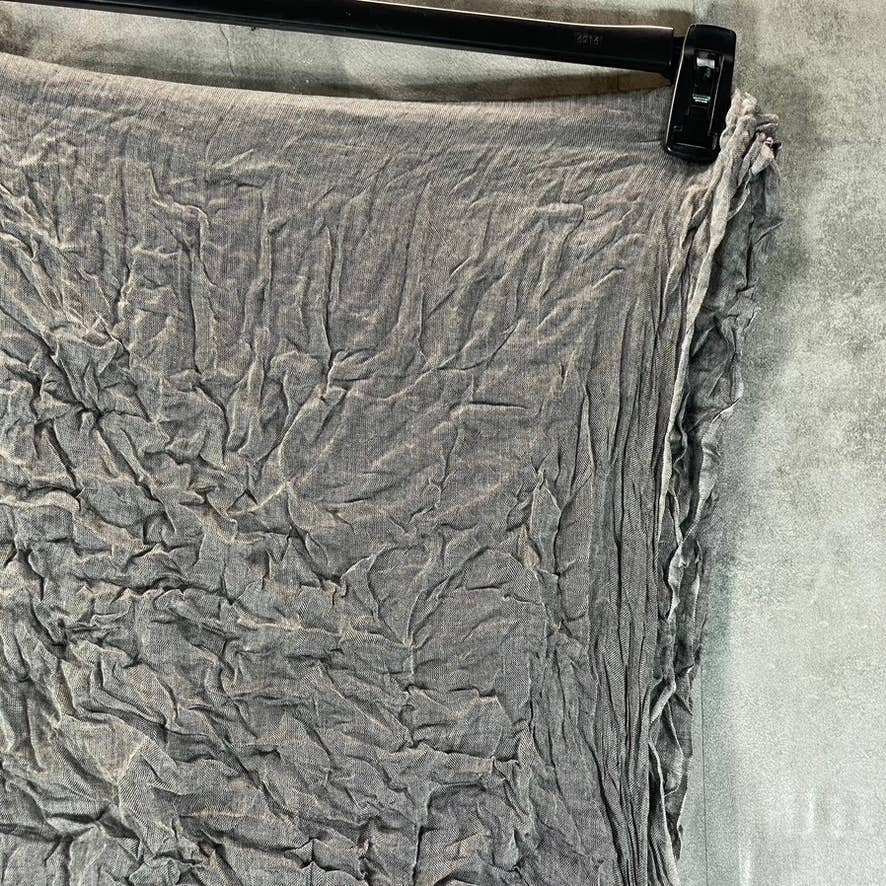 CALVIN KLEIN Women's Black Chambray Woven Scarf SZ OS