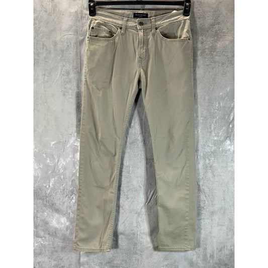 BANANA REPUBLIC Men's Sunwashed Taupe Sueded Slim-Fit Stretch Pants SZ 30X30