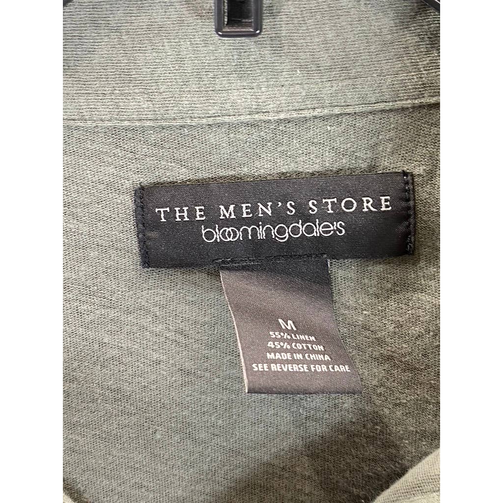 THE MEN'S STORE At Bloomingdales Men's Grey Short Sleeve Polo Shirt SZ M