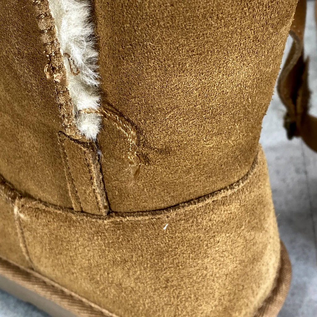 STYLE & CO Women's Chestnut Teenyy Cold-Weather Faux-Fur Spilt-Shaft Boots SZ 10