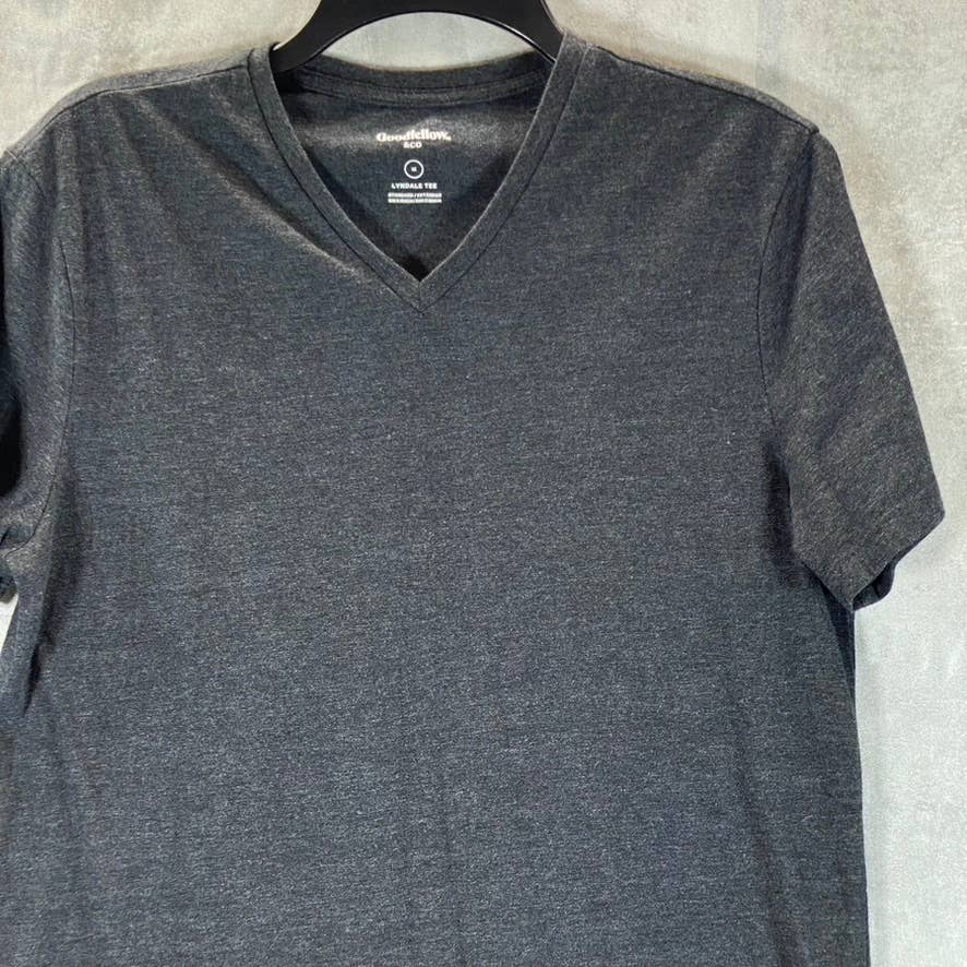 GOODFELLOW & CO Men's Railroad Grey V-Neck Short-Sleeve T-Shirt SZ M