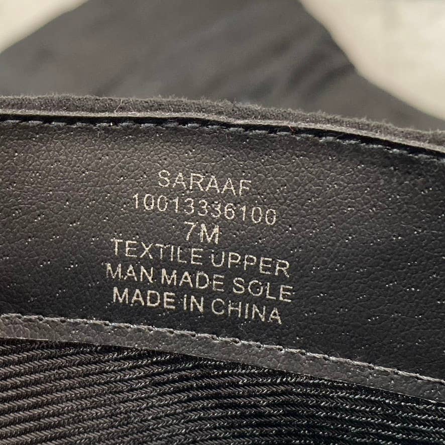 STYLE & CO Women's Black Micro Saraa Round-Toe Block-Heel Mid-Shaft Boots SZ 7