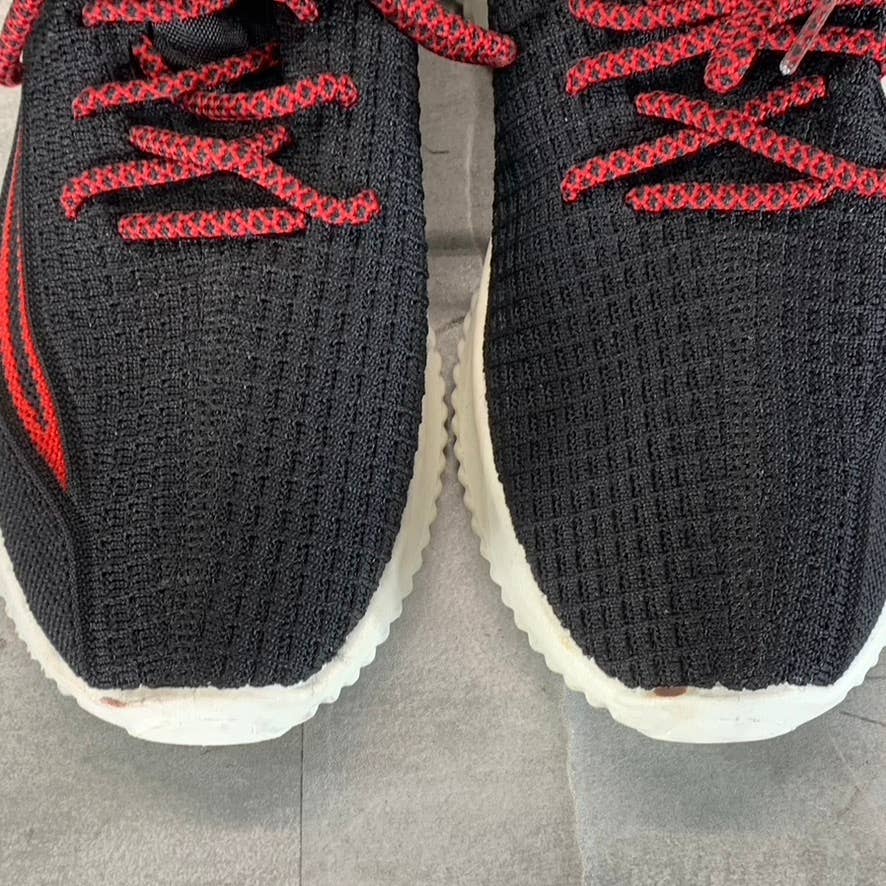 XRAY FOOTWEAR Men's Black/Red Knit Breathable Niko Lace-Up Sneakers SZ 8