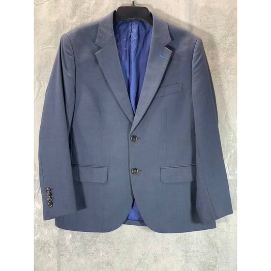 INDOCHINO Men's Blue Two-Button Long-Sleeve Suit Jacket SZ N/A