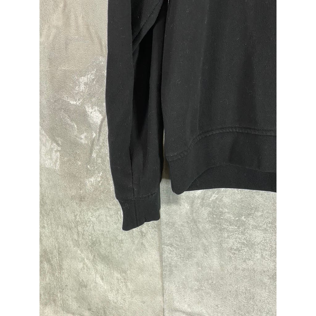 A|X ARMANI EXCHANGE Women's Black Striped Crewneck Pullover Sweatshirt SZ XL