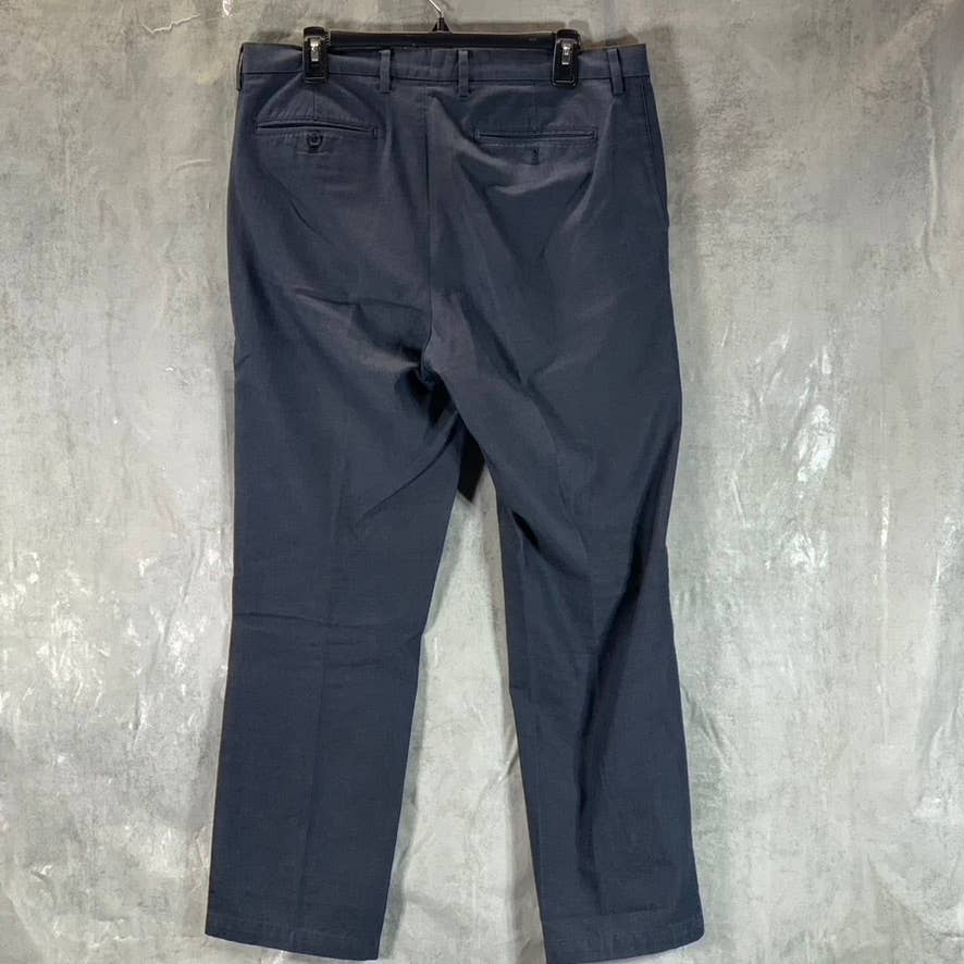 BANANA REPUBLIC Men's Navy Straight-Fit Kentfield Cotton Pants SZ 34