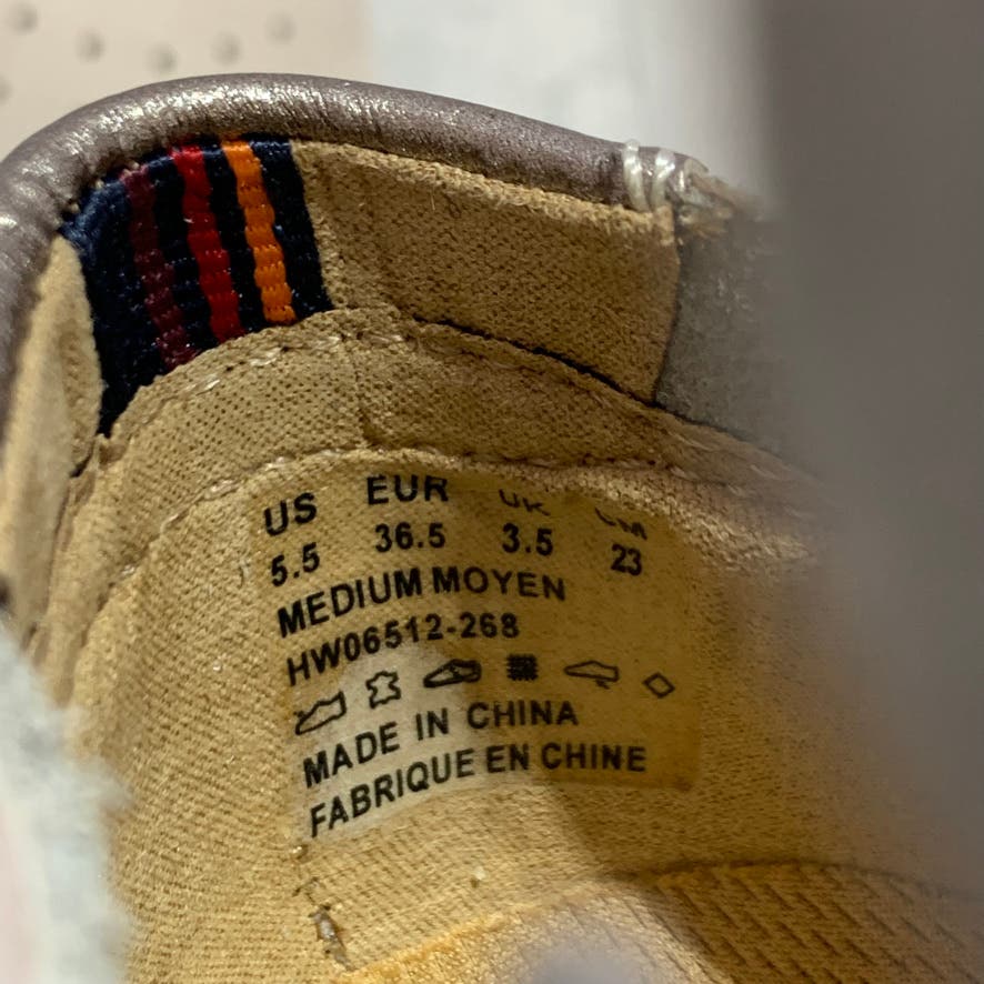 HUSH PUPPIES Medium Moyen Tricia Perf Leather Lace-Up Oxfords SZ 5.5