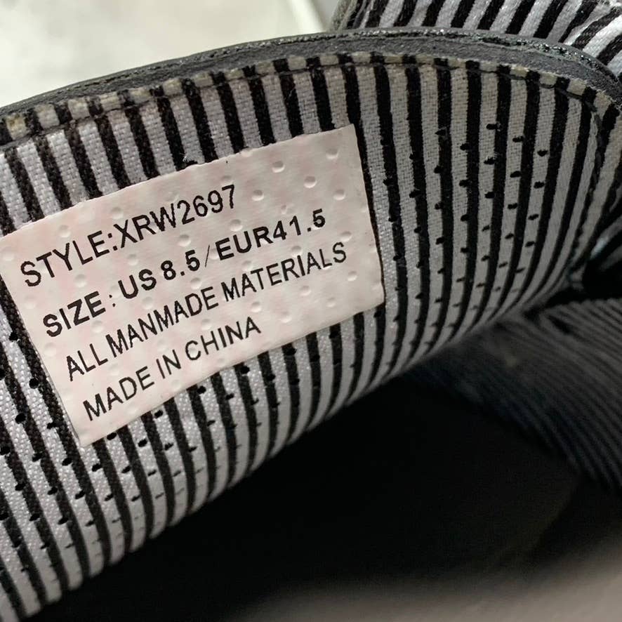 XRAY Men's Gray Perforated Faux-Leather Zahav Lace-Up Boat Shoes SZ 8.5