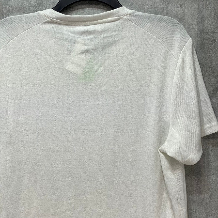 INC INTERNATIONAL CONCEPTS Men's Solid White Repreve V-Neck Short Sleeve T-Shirt SZ M