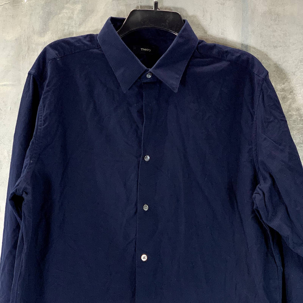 THEORY Men's Eclipse Irving Fine Wale Button-Up Long Sleeve Shirt SZ L