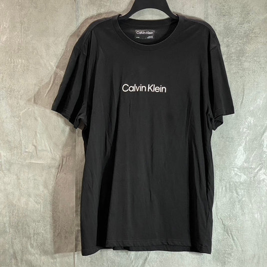 CALVIN KLEIN Men's Black/White Logo Graphic Short Sleeve Crewneck T-Shirt SZ XL