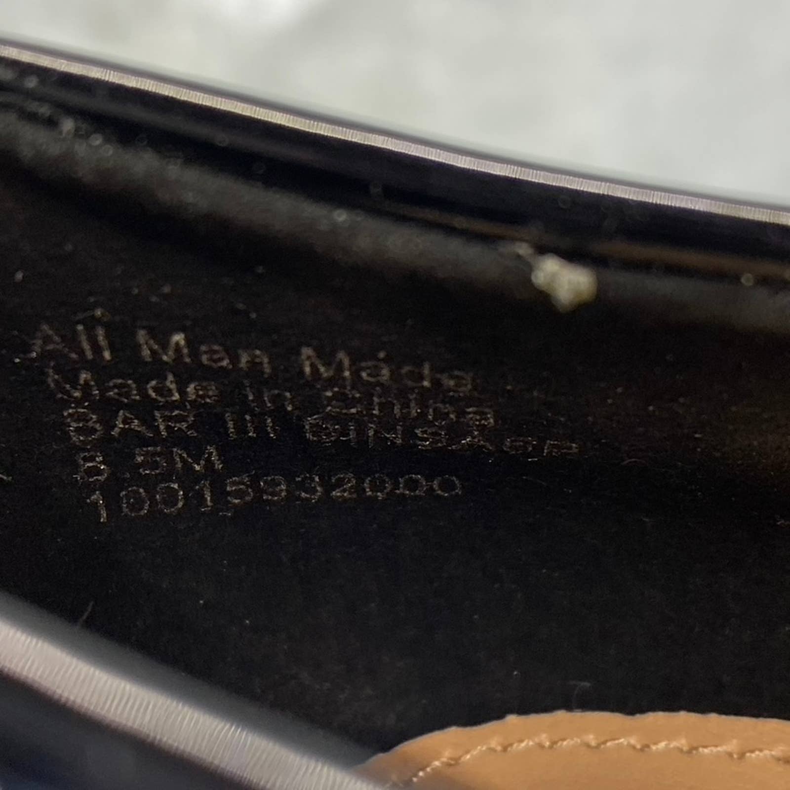 BAR III Women's Black Patent Binsa Ball-Chain Trim Pointed-Toe Pumps SZ 8.5