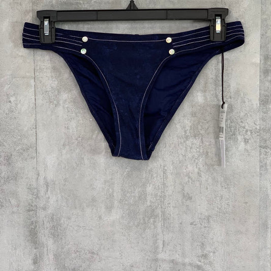 ROBIN PICCONE Indigo Valeria Side Tab Moderate Coverage Bikini Bottom SZ M